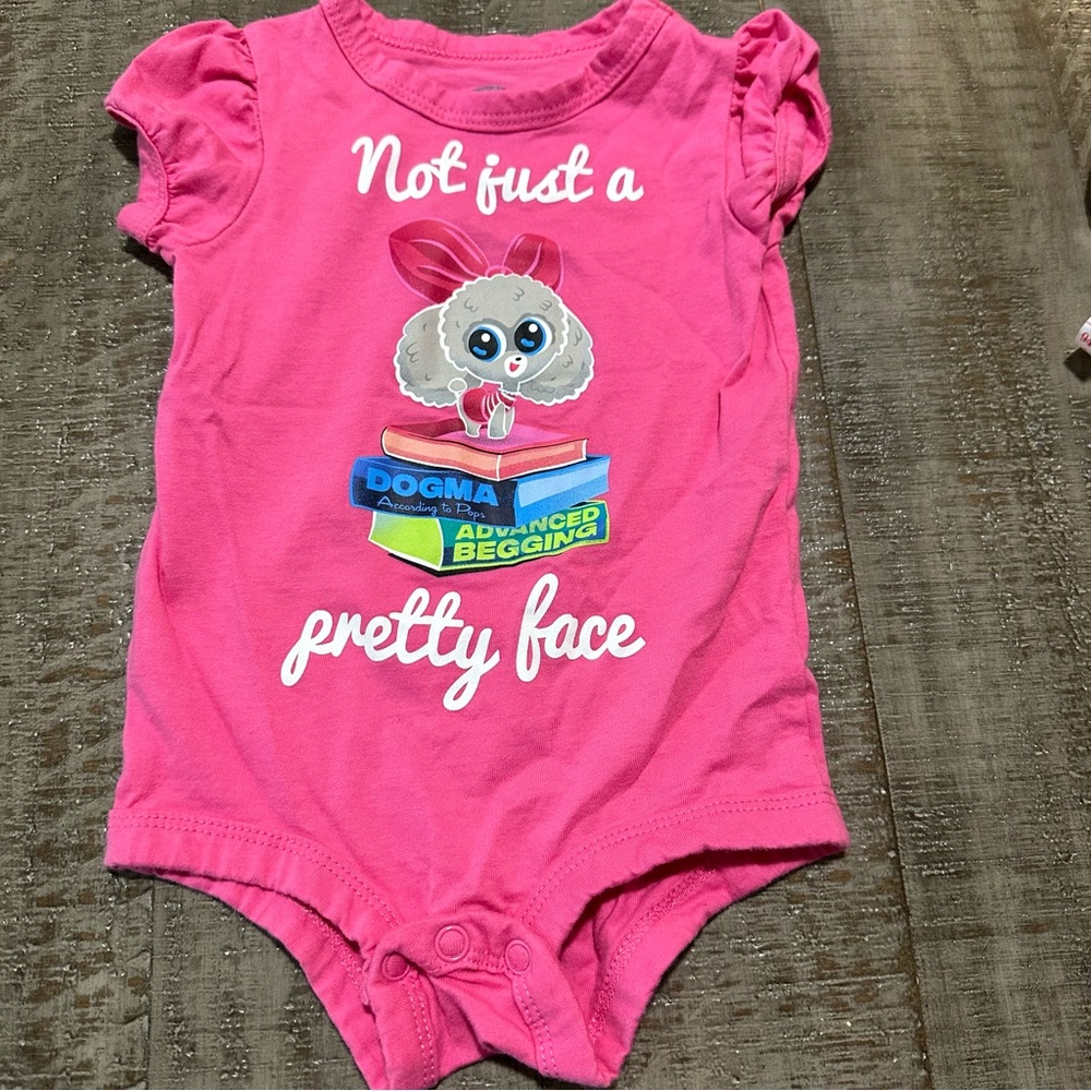 Universal Pink Graphic Girls Onesie